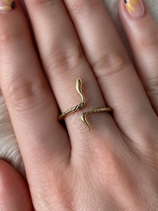 Brass Serpent Ring