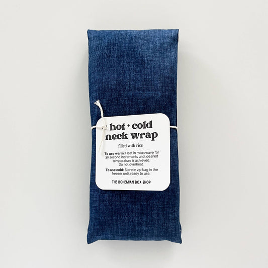 Hot & Cold Therapy Neck Wrap - Blue Textured