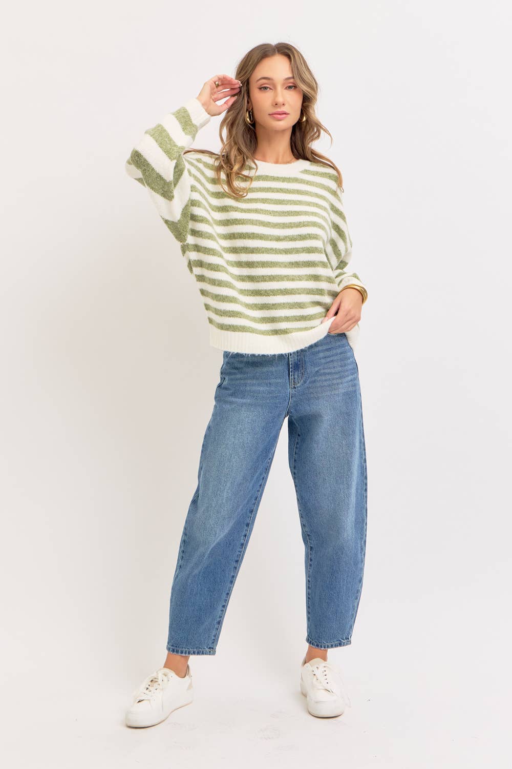 The Coziest Striped Sweater