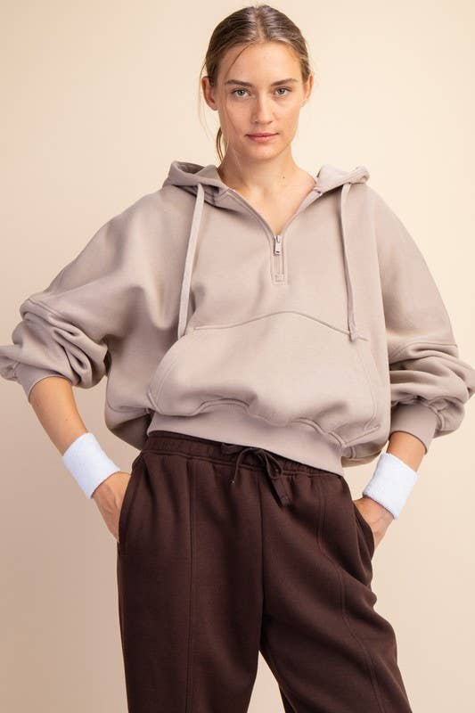 Go To Quarter Zip French Terry