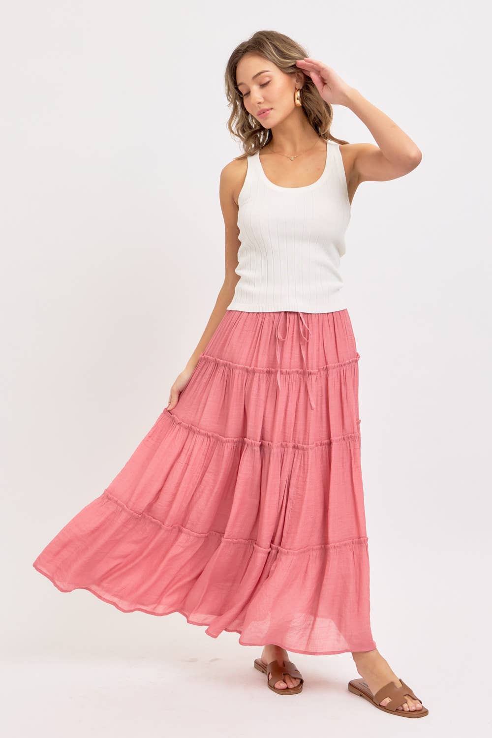 BESTSELLER TIERED MAXI SKIRT