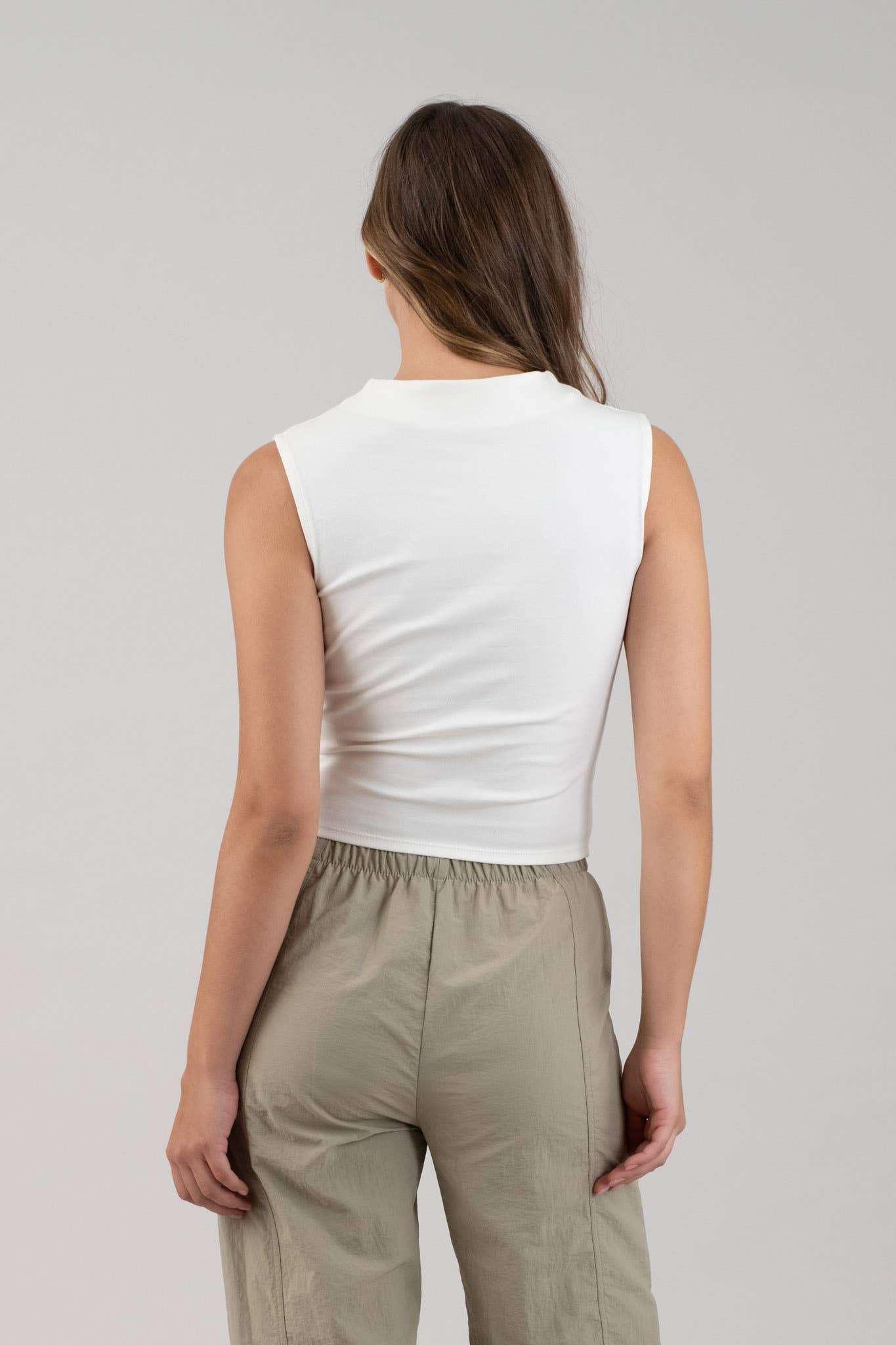 The Essential Cotton Mock Neck Top