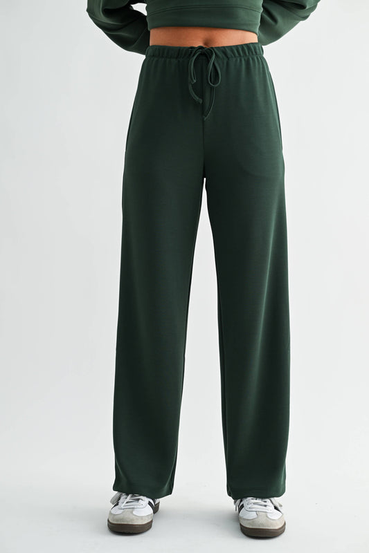 Simple Scuba Wide-Leg Pant