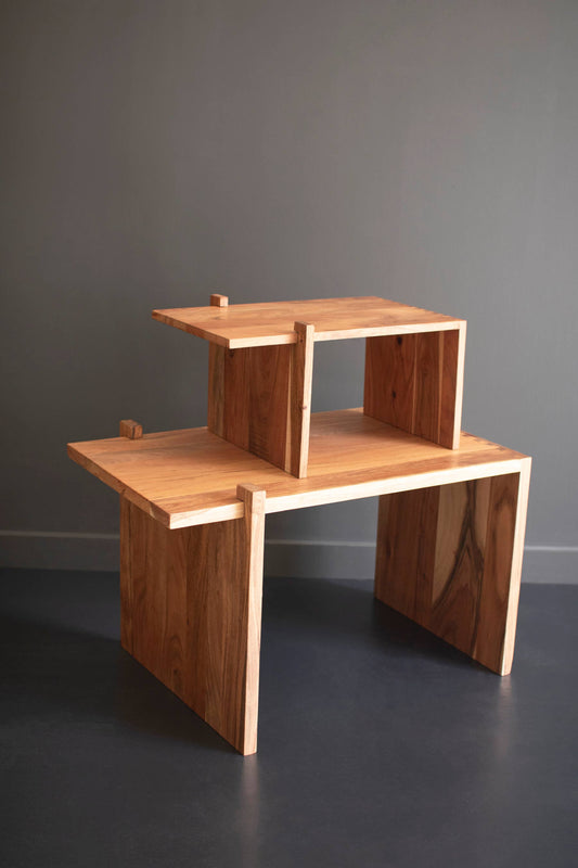ACACIA WOOD ADJUSTABLE RISER