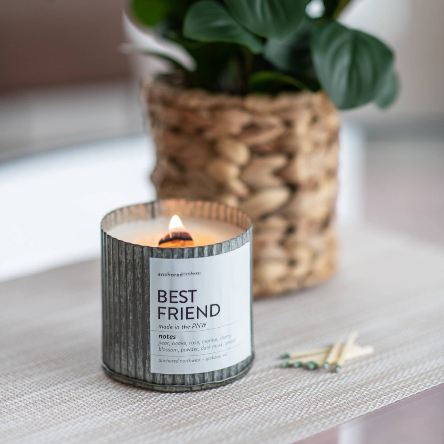 Beach Vibes Wood Wick Rustic Farmhouse Soy Candle