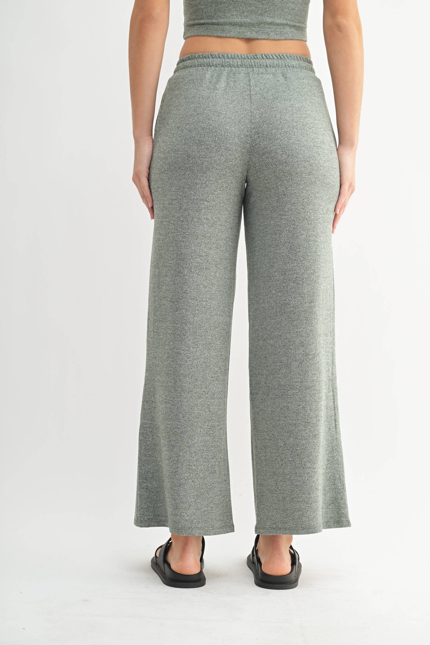 Brushed Wide Leg Lounge Pants