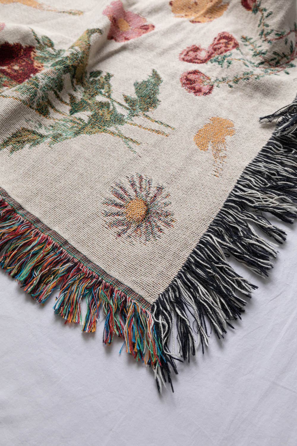 Vintage Floral Throw Blanket