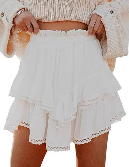 Ruffle Mini Skirt
