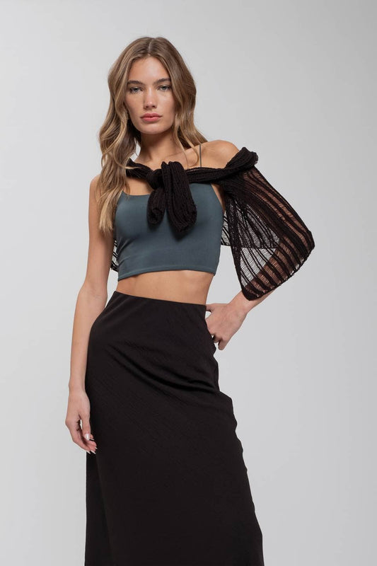 Basic Seamless Crop Knit Cami