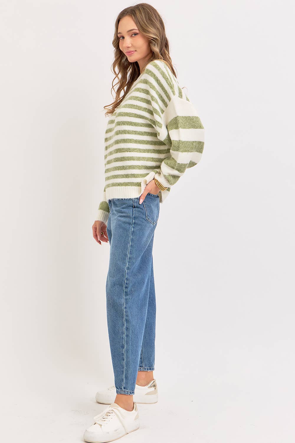 The Coziest Striped Sweater