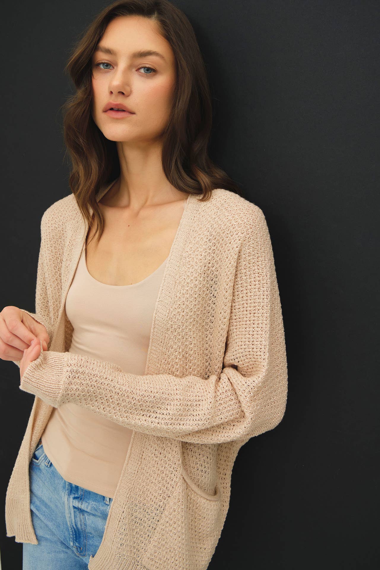 Cropped Kimono Crochet Cardi