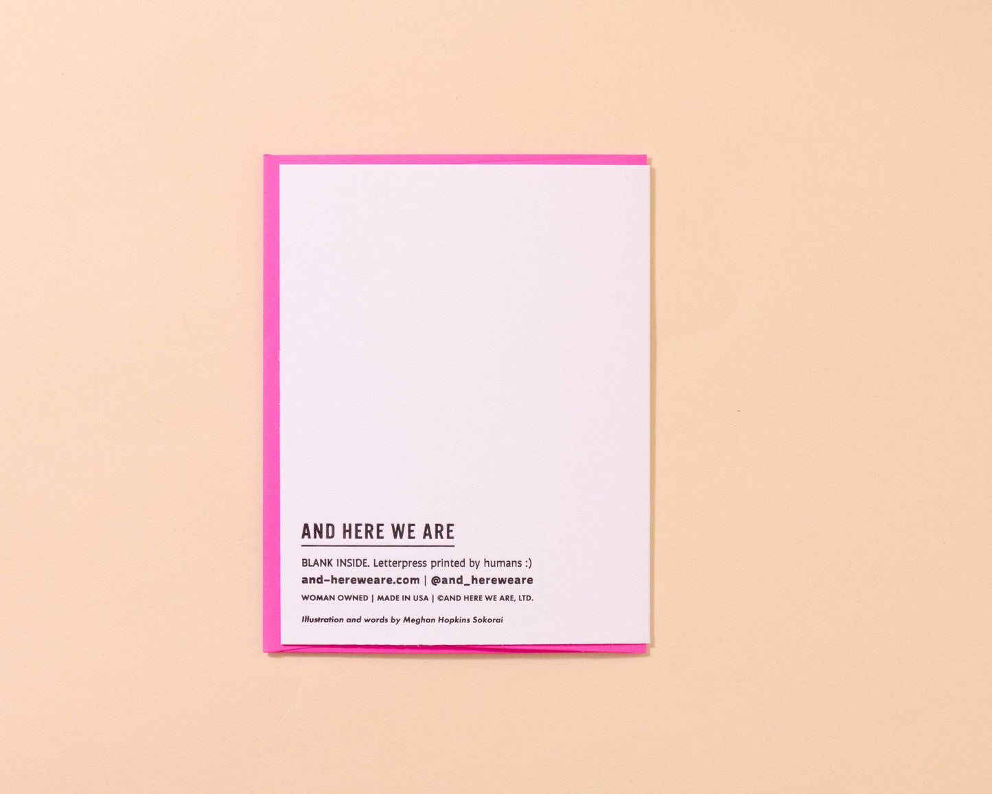 Letterpress New Tot Card