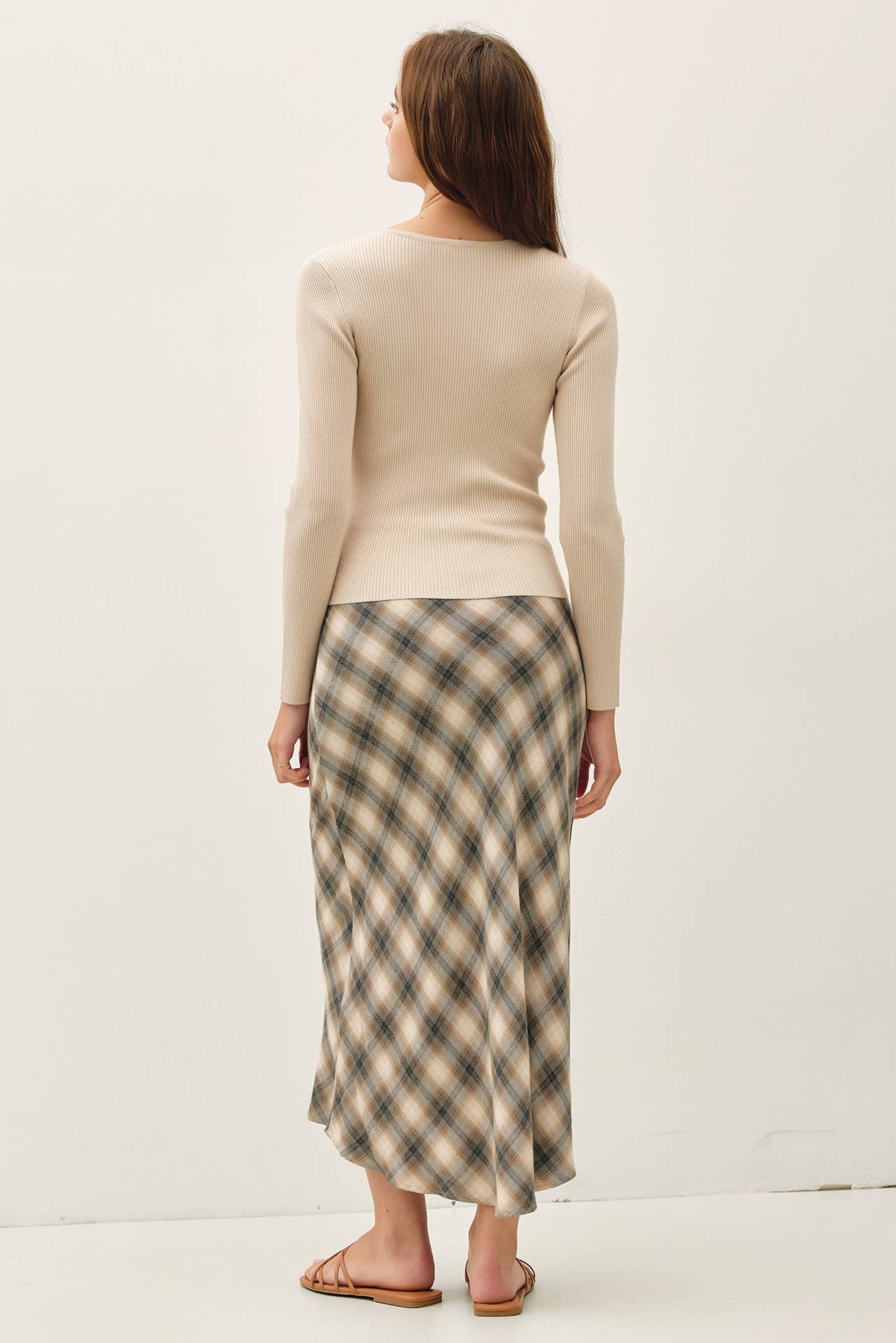 Essential Ribbed Button Up Top