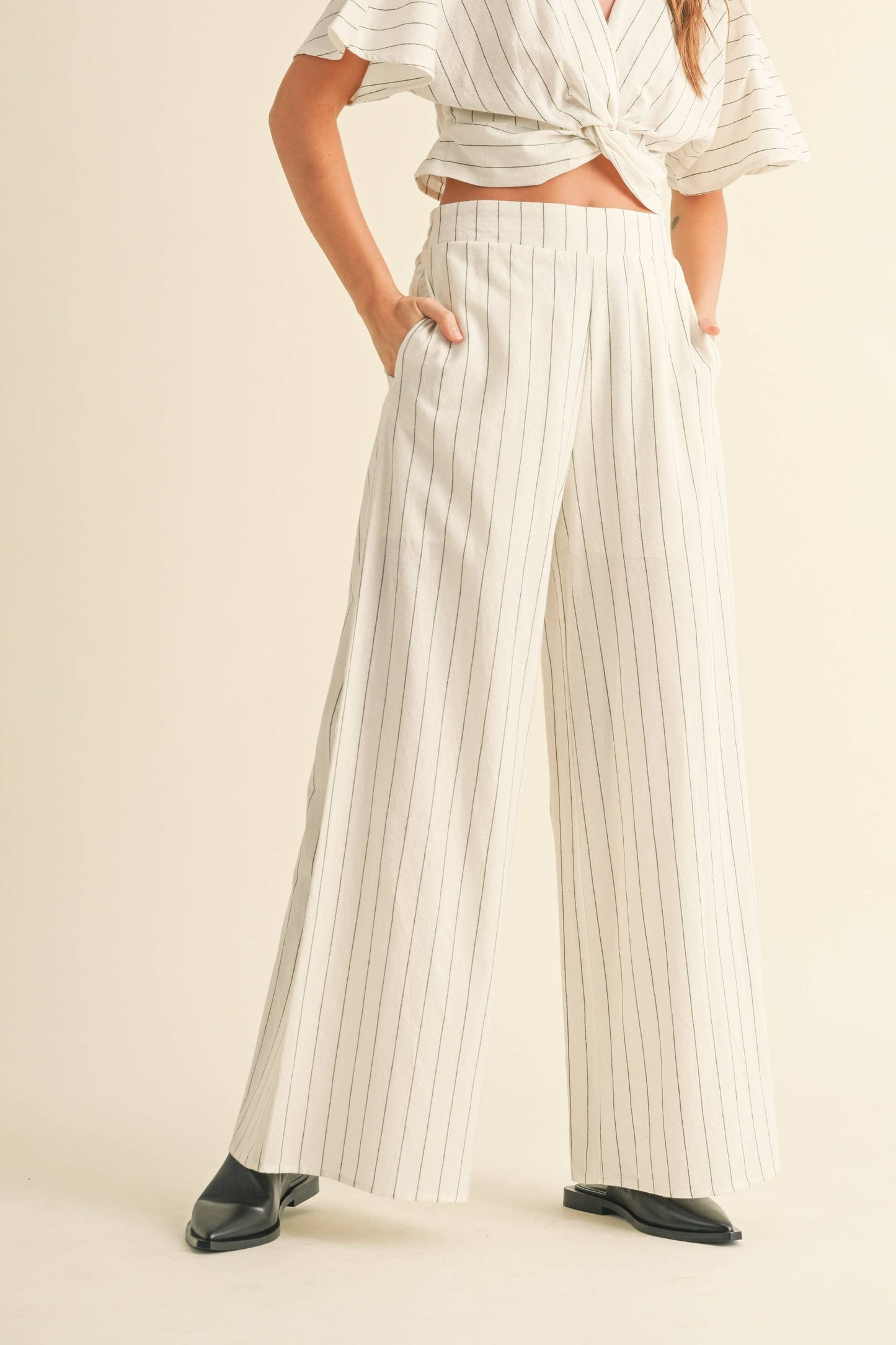 Jane Simple Striped Pant