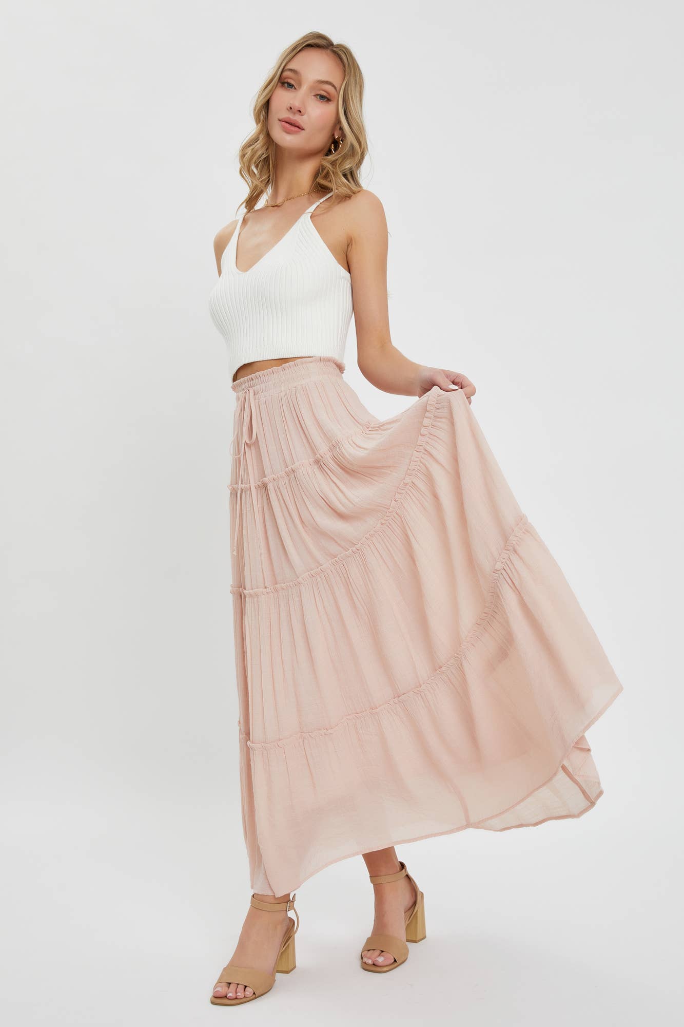 BESTSELLER TIERED MAXI SKIRT