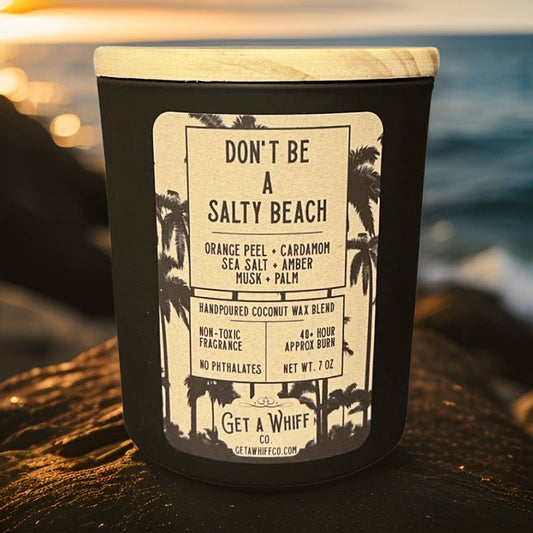 Don't Be a Salty Beach Candle