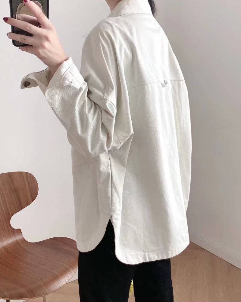 Oversized Jean Shacket