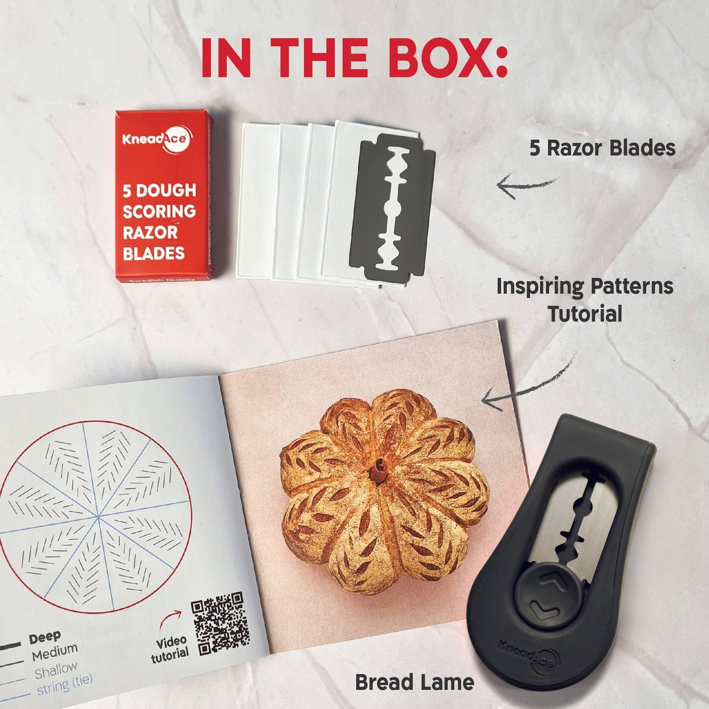 KneadAce Sourdough Kit with 24oz Jar
