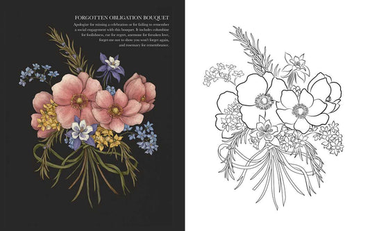 Floriography Coloring Book by Jessica Roux