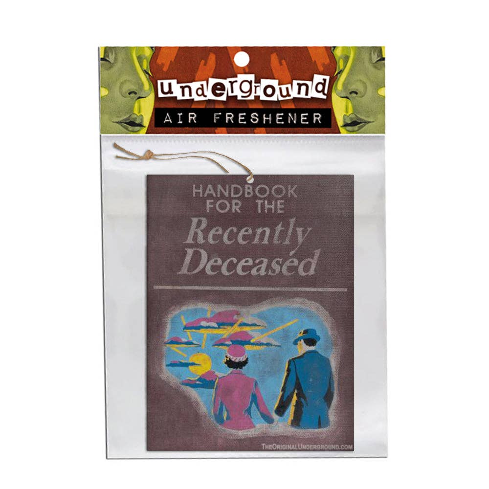 Handbook for the Recently Deceased Inspired Air Freshener