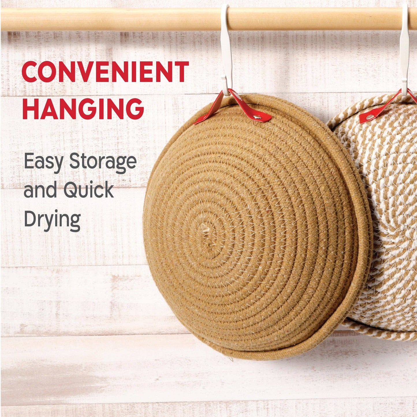 Round Cotton Rope Proofing Baskets Set