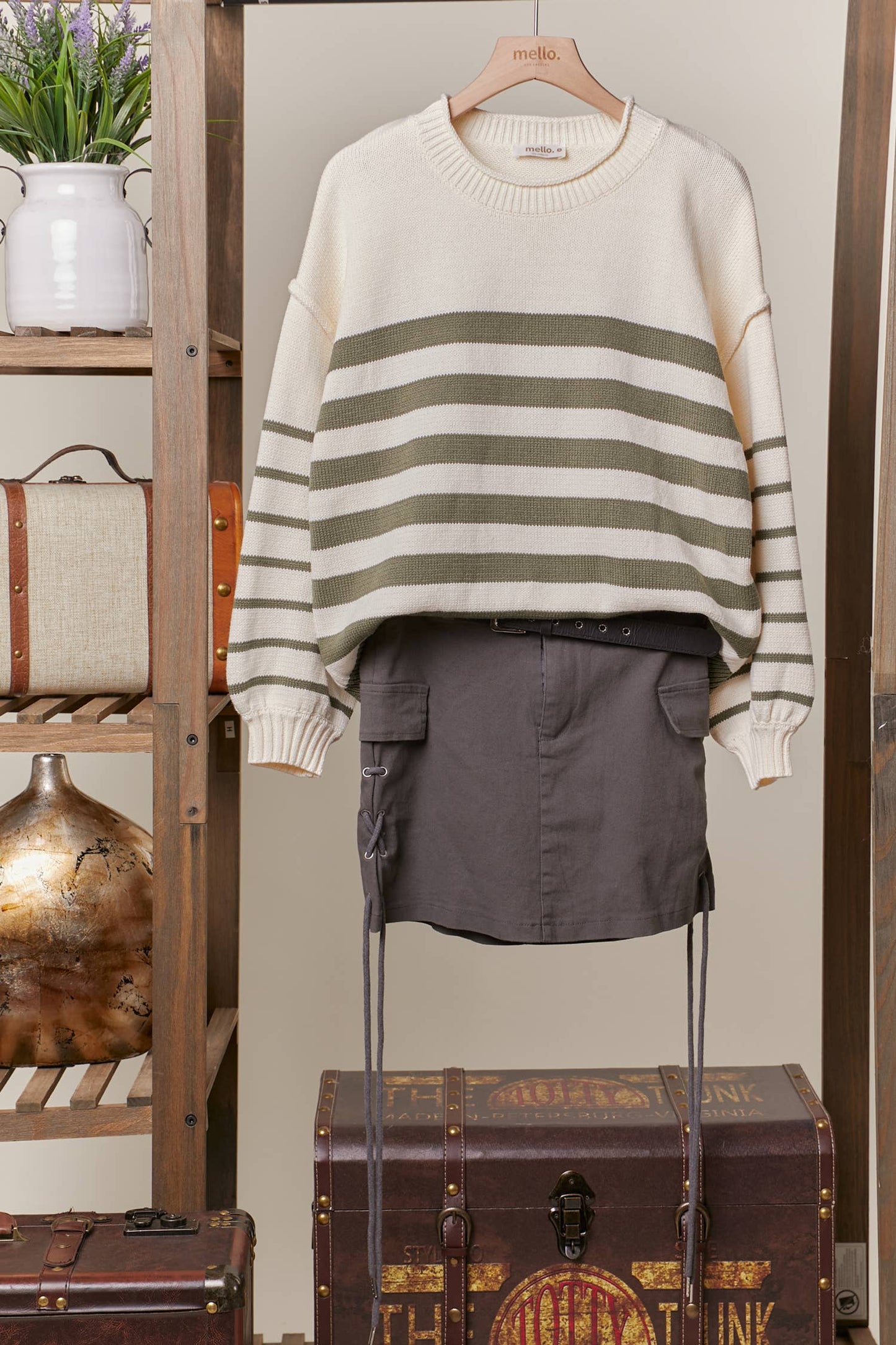 Stripe Loose Fit Sweater