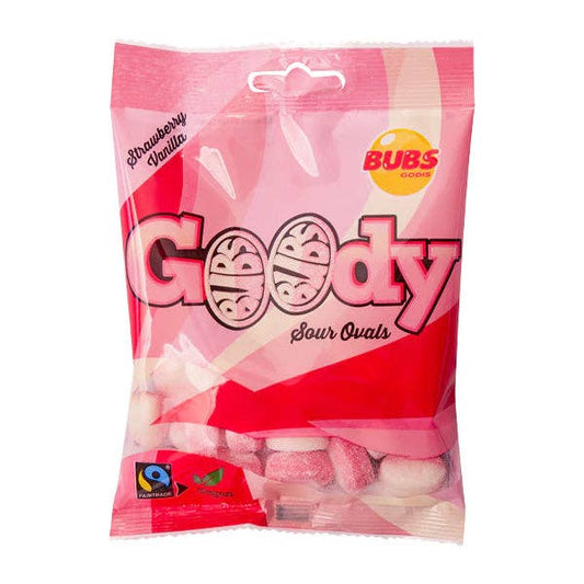 BUBS Sour Strawberry Vanilla Goody Ovals Candy