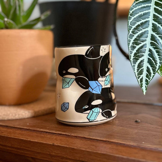 Lucky Orca Cup XLarge Ceramic Mug