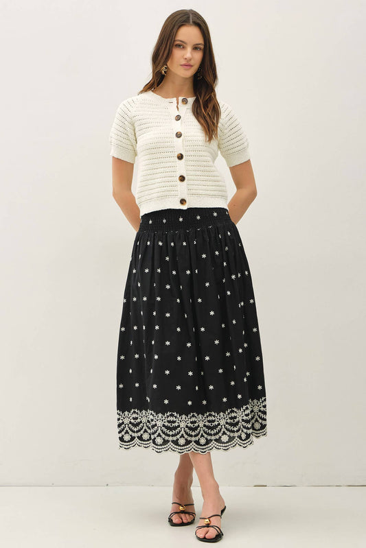 Short Sleeve Crochet Cardigan