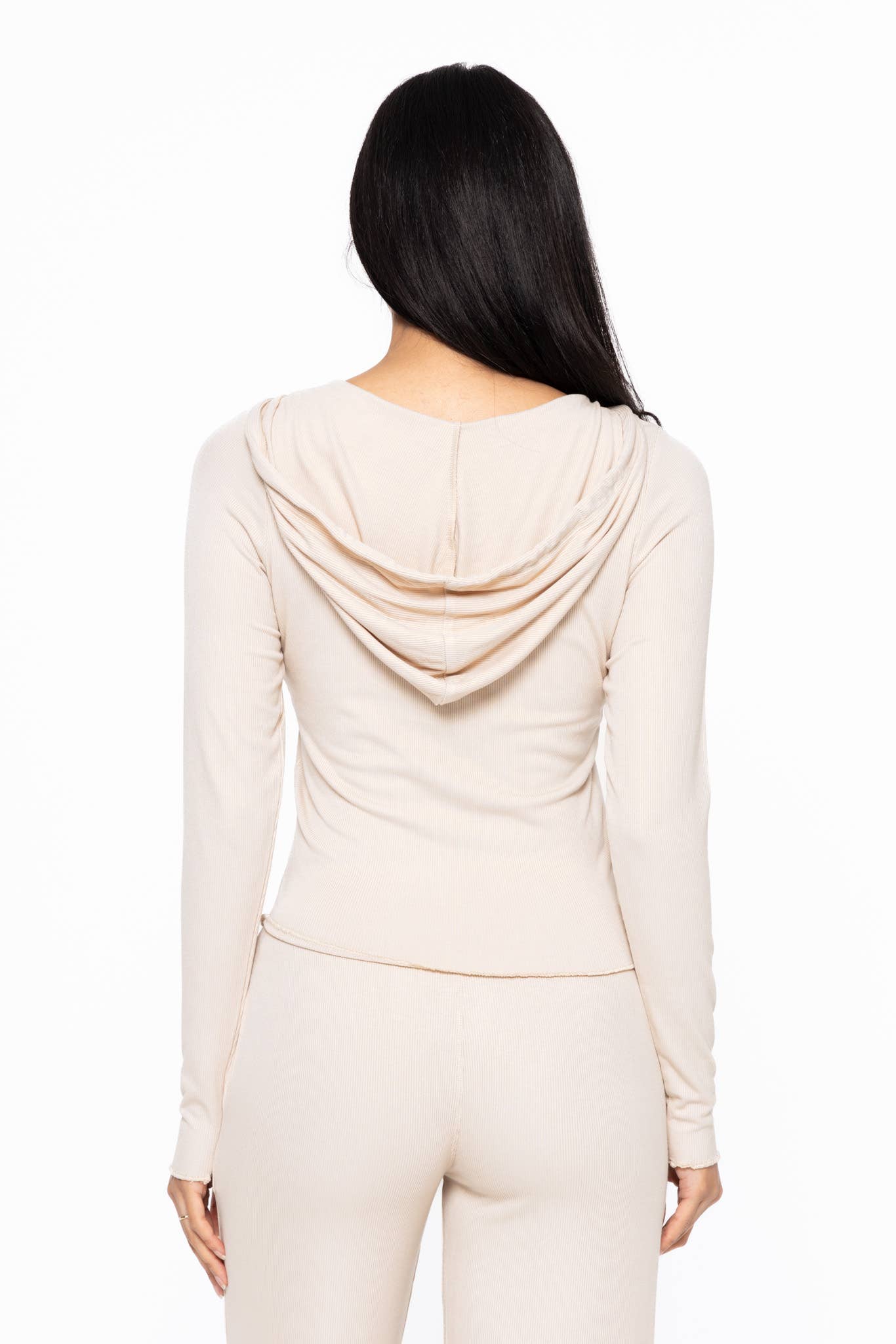 Bamboo Blend Long Sleeve Henley Hoodie