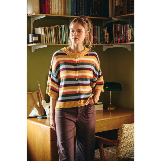 Golden Hour Stripe Cardigan