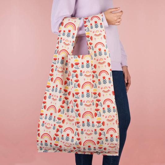 Be Here Now Packaway Tote Bag