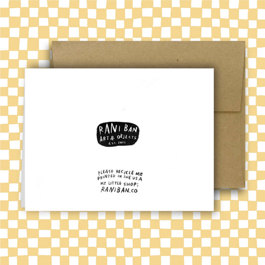 BEING A HUMAN PERSON IN THIS WORLD IS NOT EASY Greeting Card