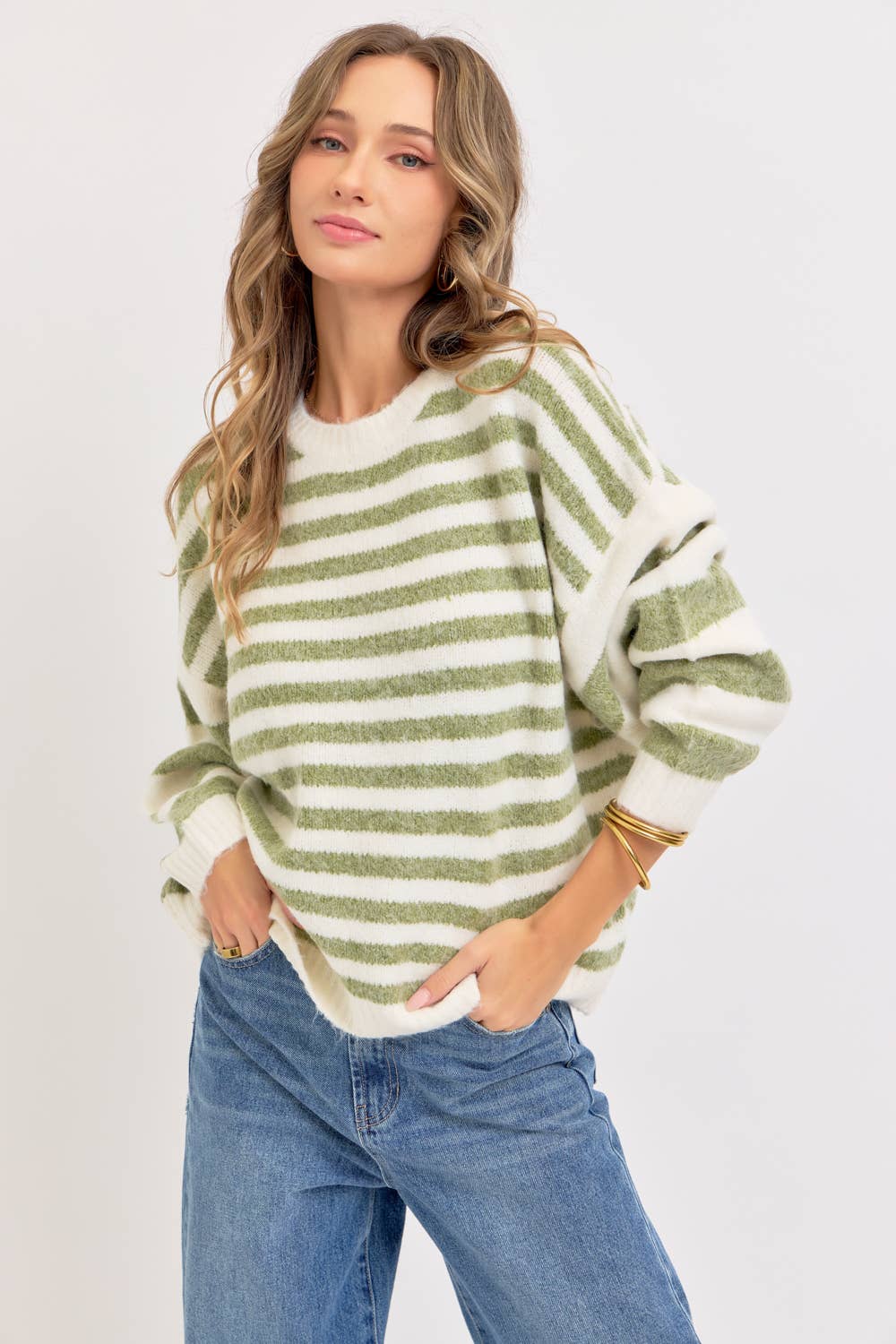 The Coziest Striped Sweater