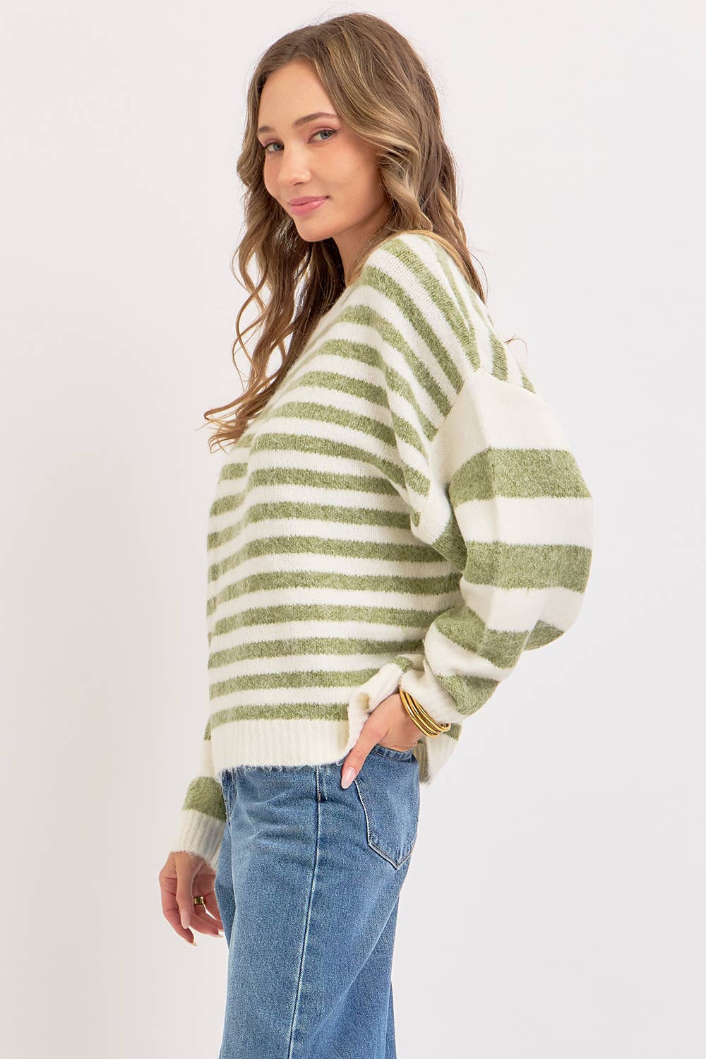 The Coziest Striped Sweater