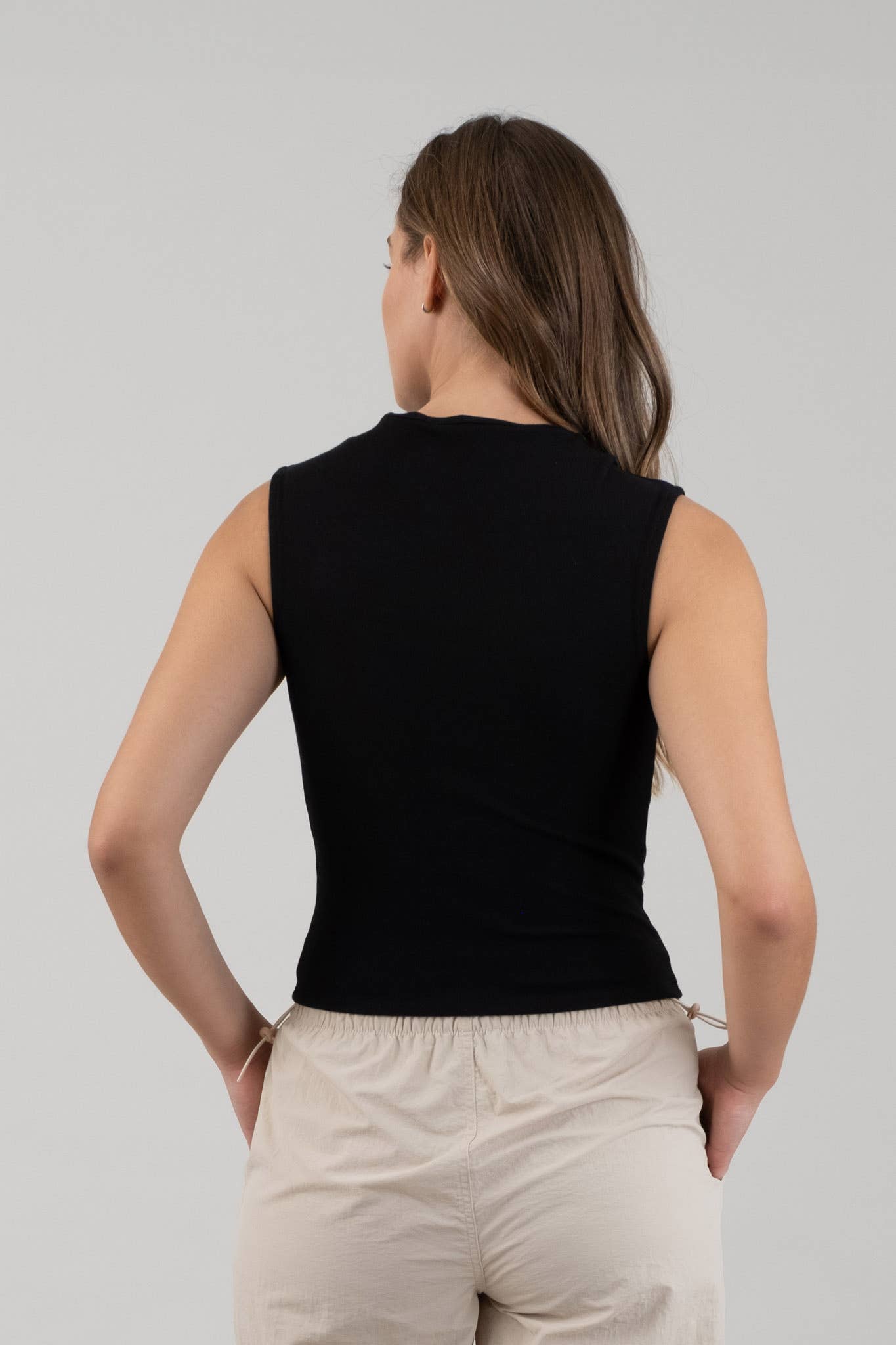 The Essential Cotton Mock Neck Top