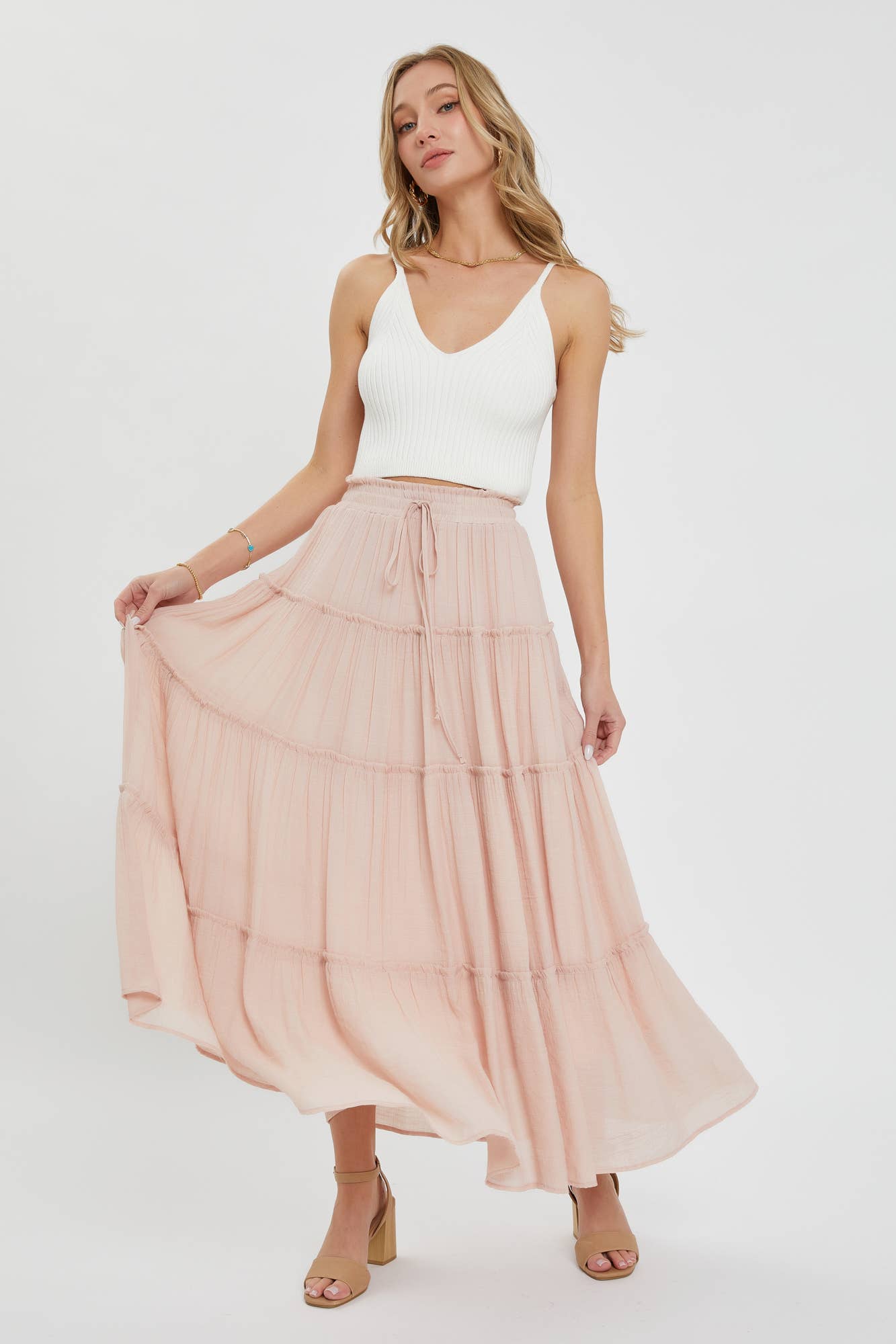 BESTSELLER TIERED MAXI SKIRT
