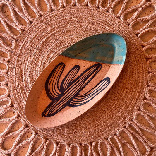 Cacti Oval Trinket Dishes