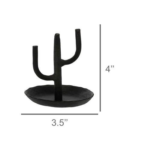 Cactus Ring Holder, Iron - Black