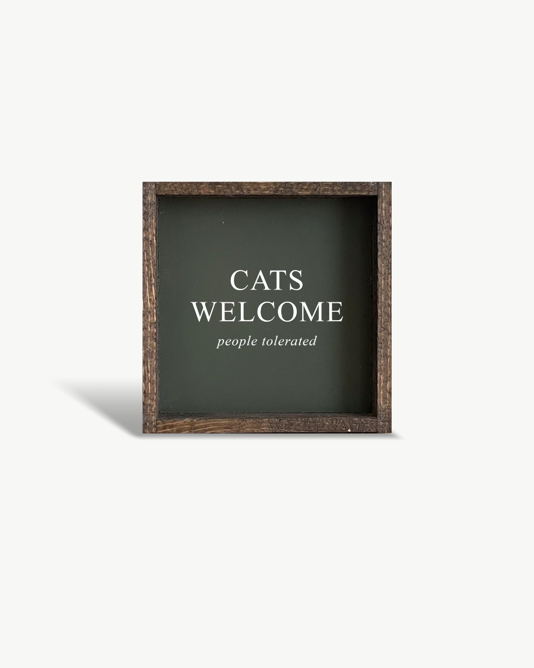 Cats Welcome (people tolerated) Framed Print