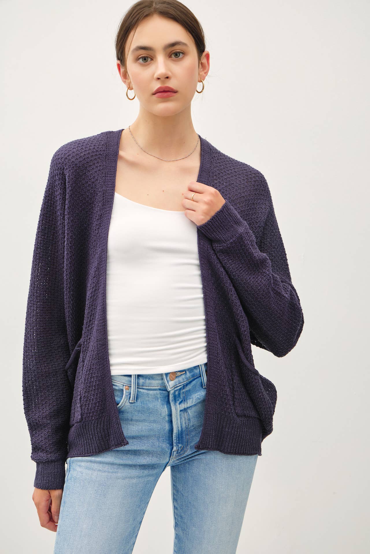 Cropped Kimono Crochet Cardi