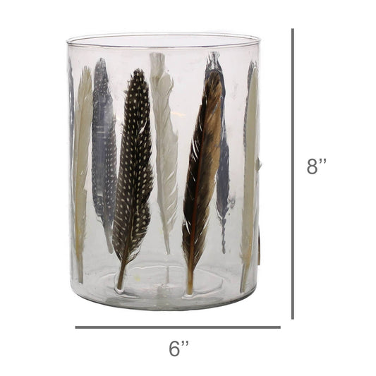 Enameled Feather Hurricane - Lrg - Feathers