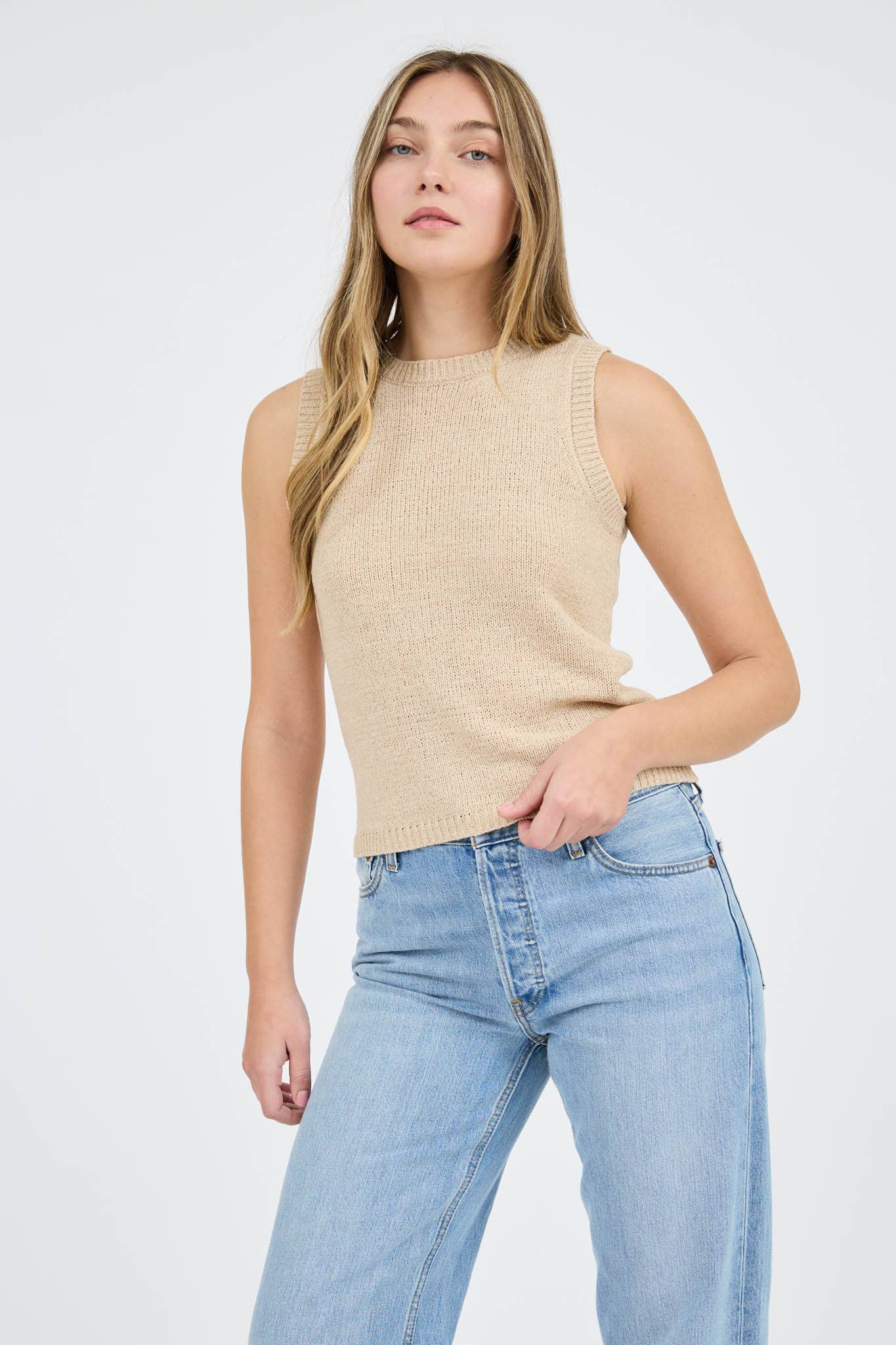 Timeless Sleeveless Knit Sweater