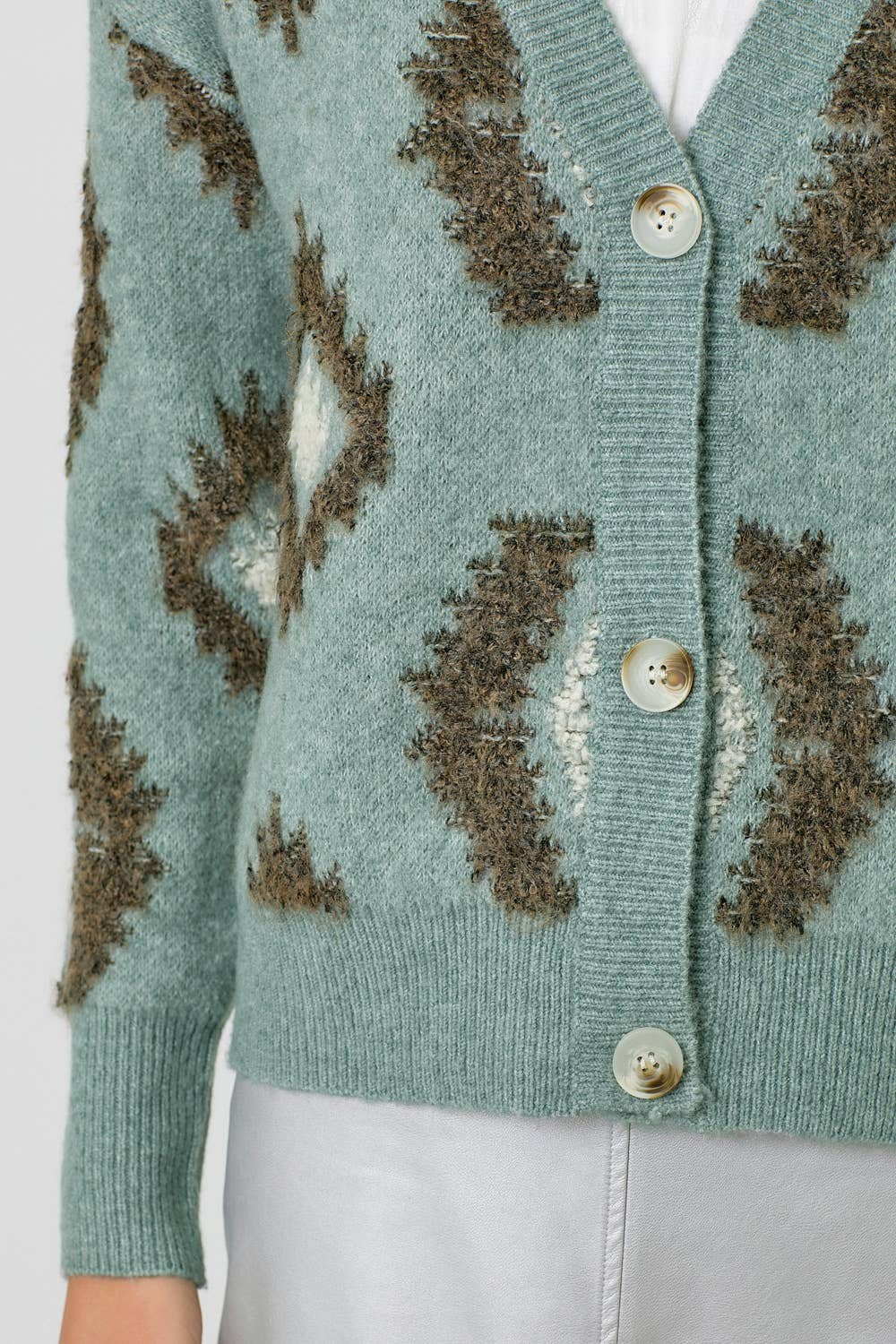 Aztec Pattern Button Down Cardigan