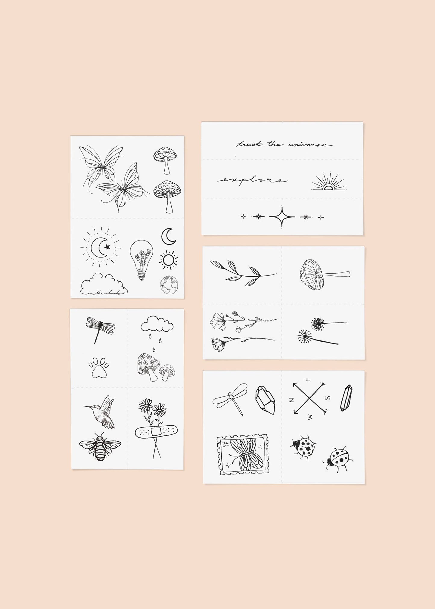 Explorer Temporary Tattoo Pack