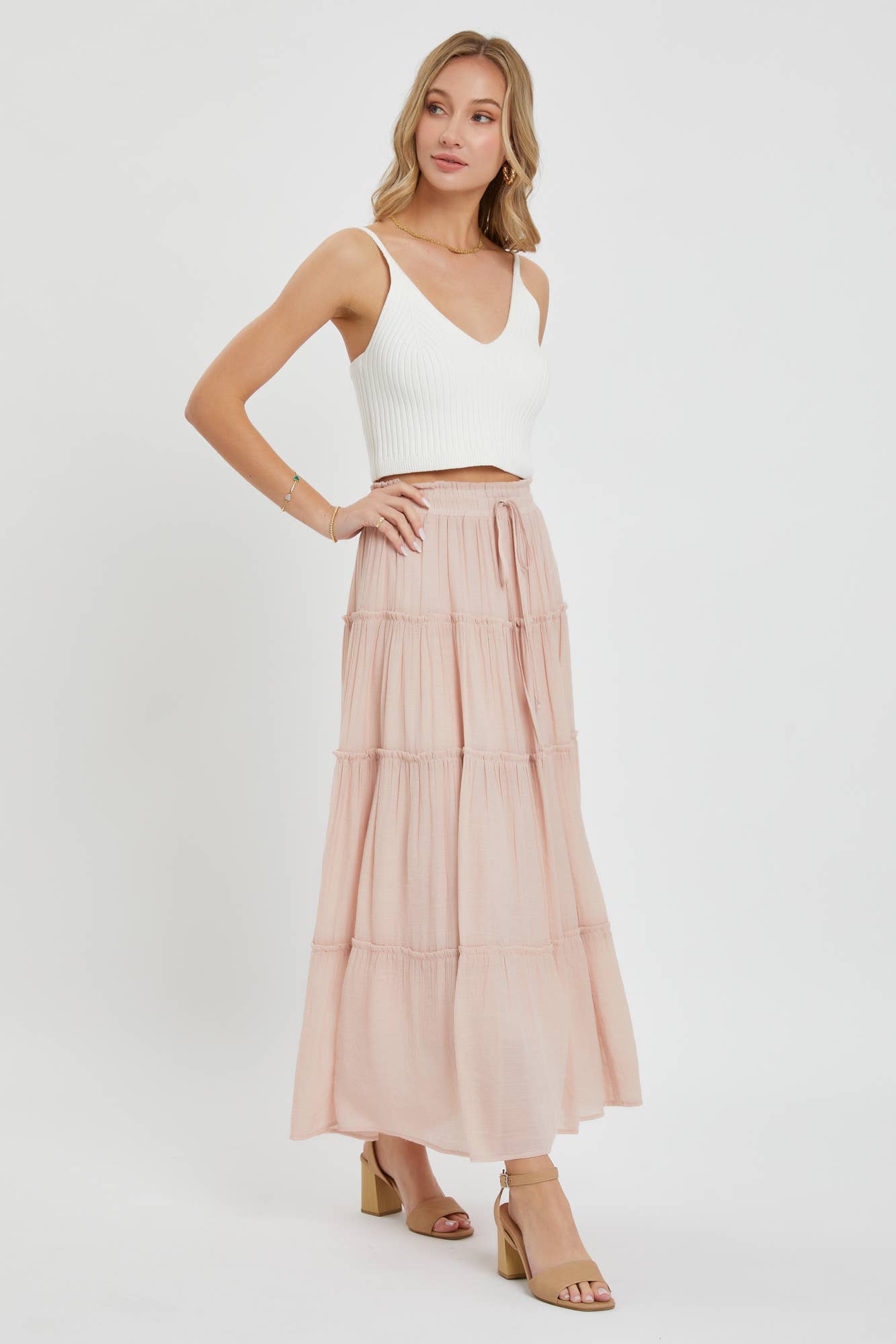 BESTSELLER TIERED MAXI SKIRT