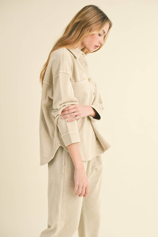 Washed Classic Summer Shacket