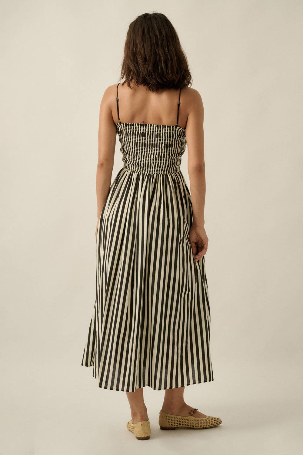 Harbor Stripe Midi Dress