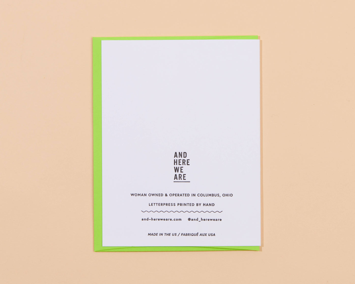 Letterpress Dumpster Fire What a Time Card