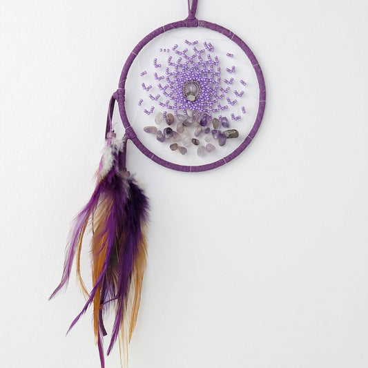 4" Energy Flow Purple Dream Catcher